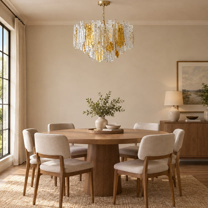 Glacier Ember Artisan Murano Chandelier