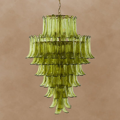 Green Petalo Murano Chandelier 29.5" 35.4"