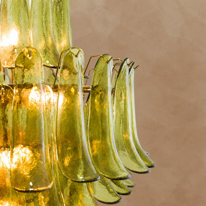 Green Petalo Murano Chandelier 29.5" 35.4"