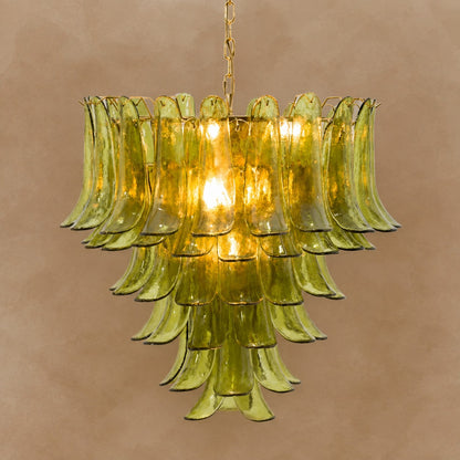 Green Petalo Murano Chandelier 29.5" 35.4"