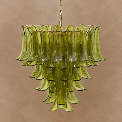 Green Petalo Murano Chandelier 29.5" 35.4"