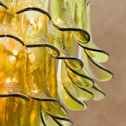 Green Petalo Murano Chandelier 29.5" 35.4"
