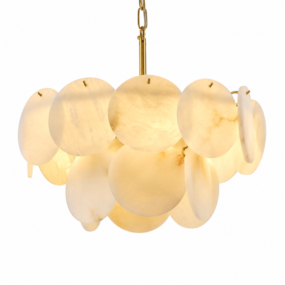 18" Round Alabaster Chandelier