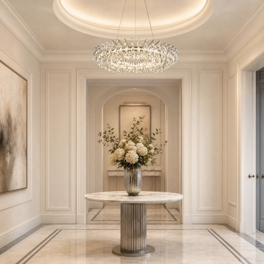 Aureola Round Crystal Chandelier (11)