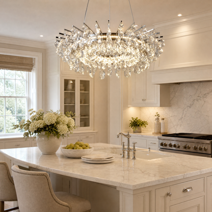 Aureola Round Crystal Chandelier (7)