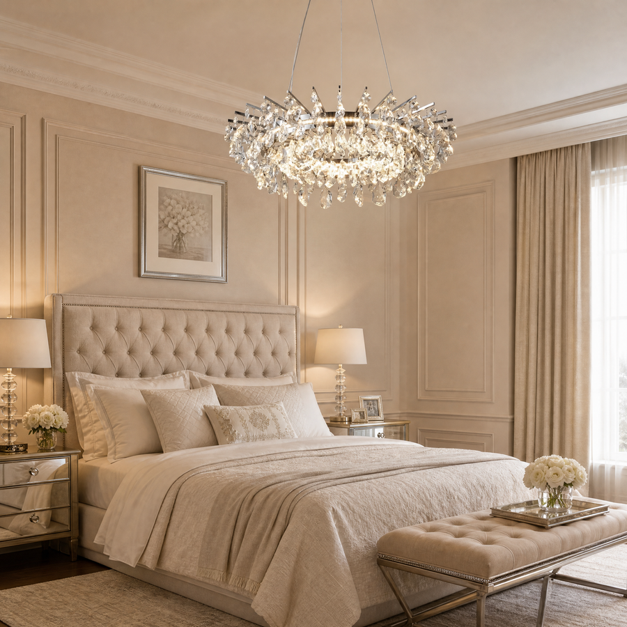 Aureola Round Crystal Chandelier (8)