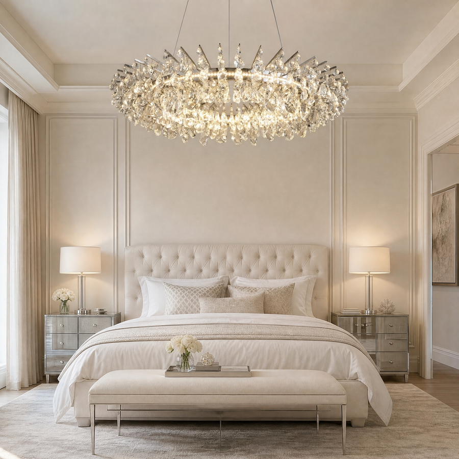 Aureola Round Crystal Chandelier (9)