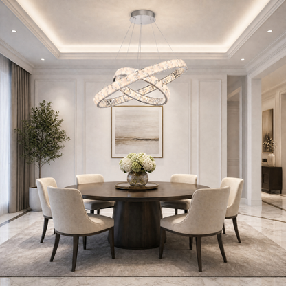 Ellery Crystal Galaxy Chandelier 37" (3)