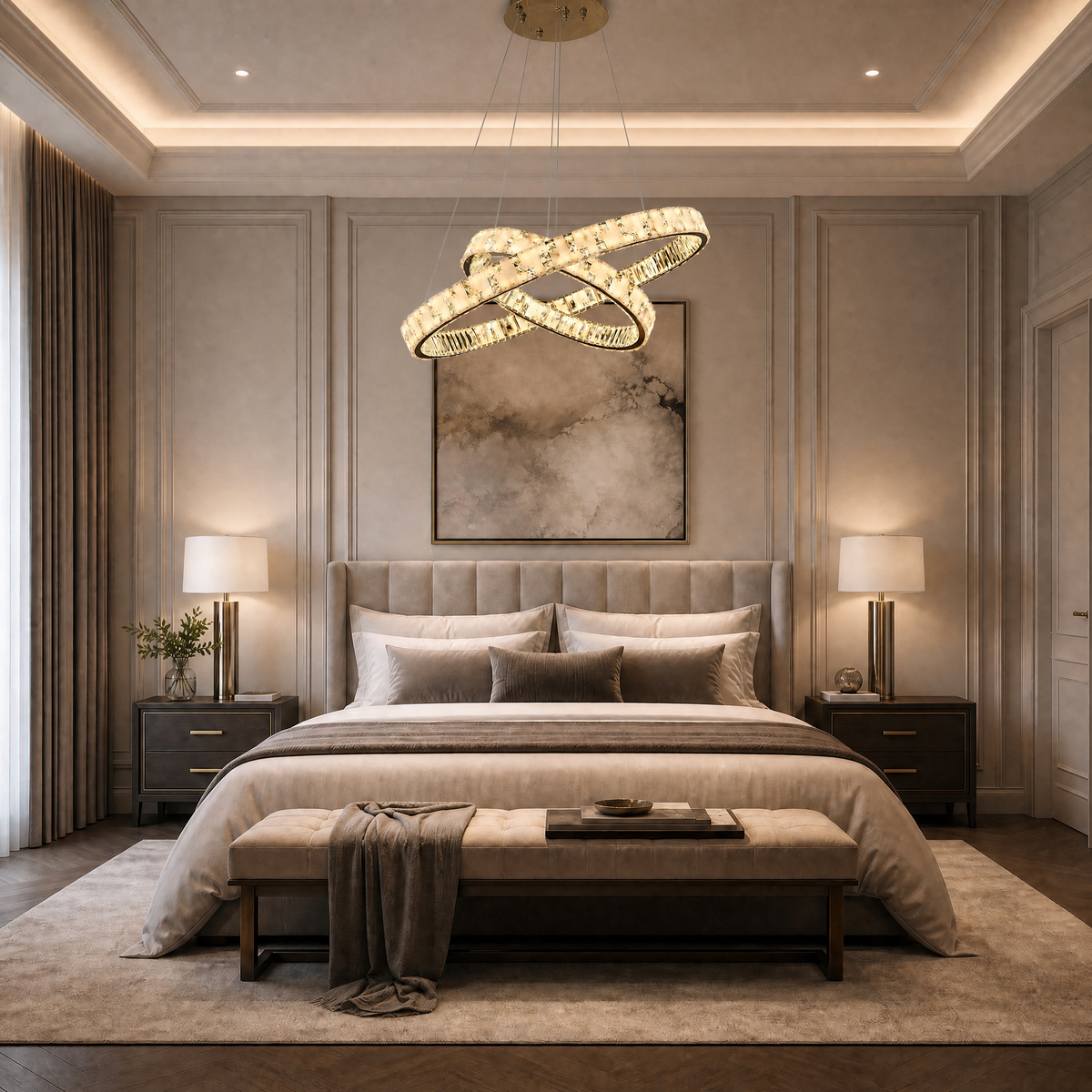 Ellery Crystal Galaxy Chandelier 37" (5)