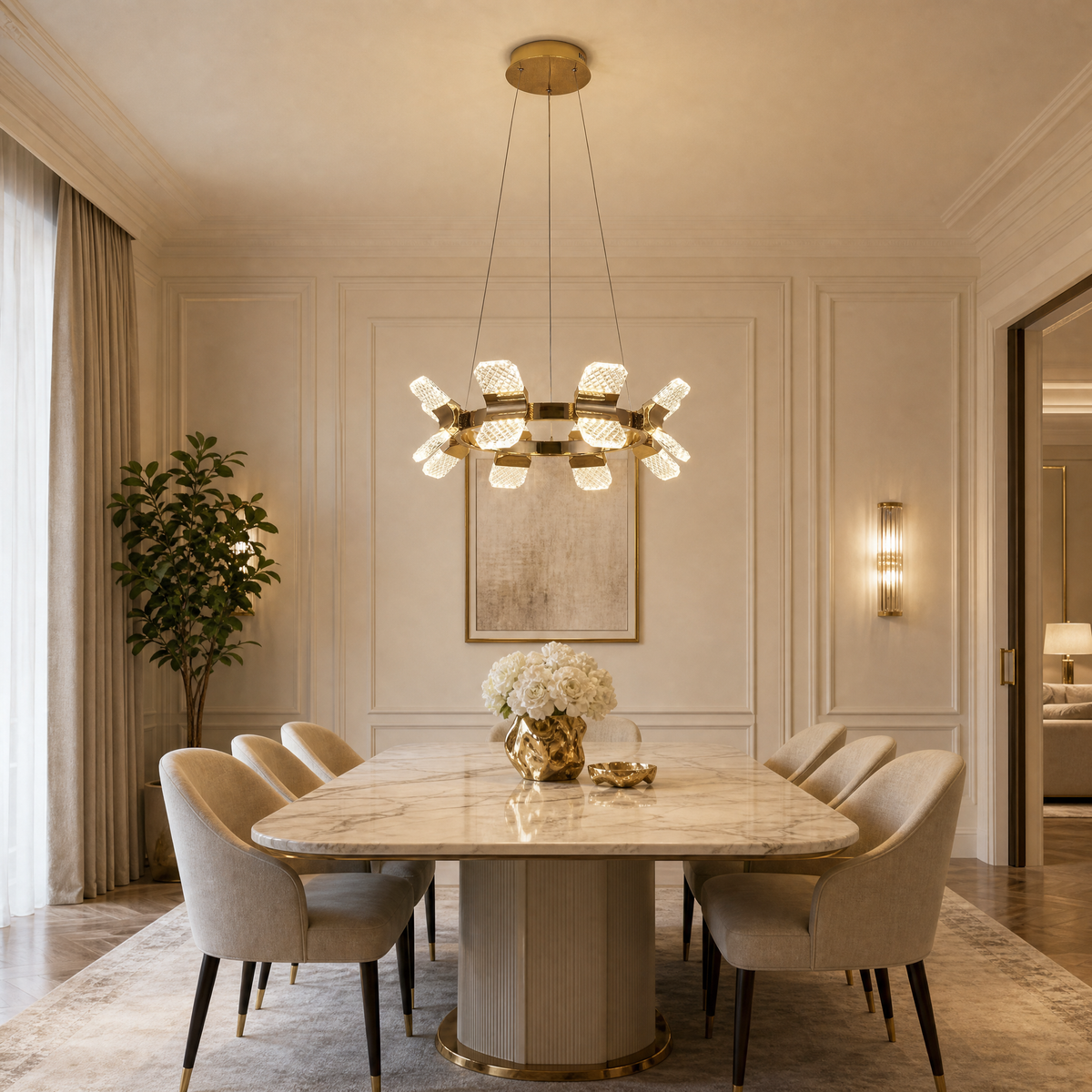 Isadora Modern Ring Chandelier 39" (3)