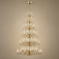Large Chandelier in gold