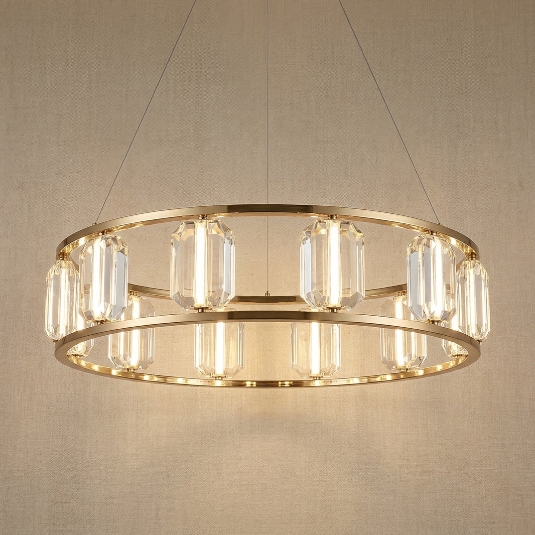 Dining Room Chandelier in champagne gold