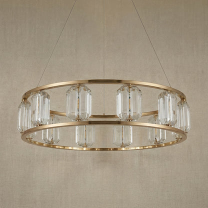 Detail of the sculpted metal with champagne gold finish