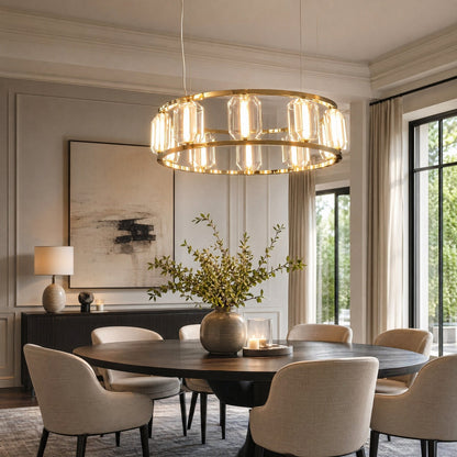 Dining Room Chandelier in a foyer