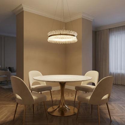 Lawson Contemporary Chandelier Dining Room 39" - scene 1