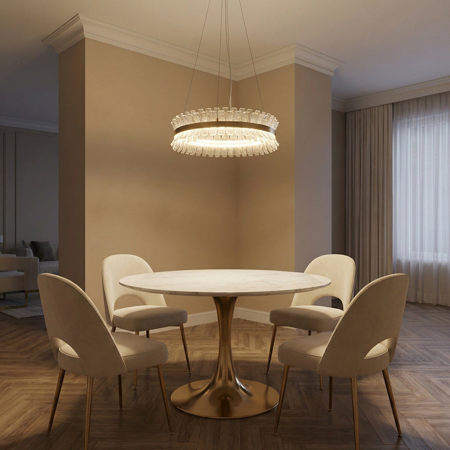 Lawson Contemporary Chandelier Dining Room 39" - scene 1