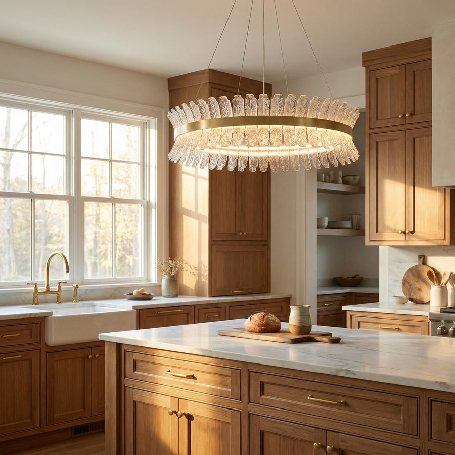Lawson Contemporary Chandelier Dining Room 39" - scene 2