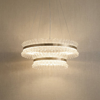 Modern Chandelier in champagne gold