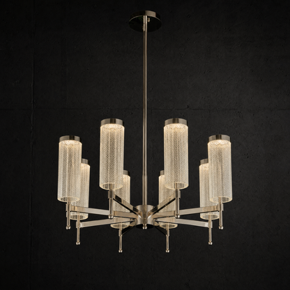 Crystalia Modern Sculptural Ring Chandelier - main