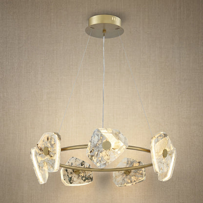 Dining Room With Chandelier in a dining room