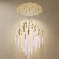 Modern Chandelier in gold