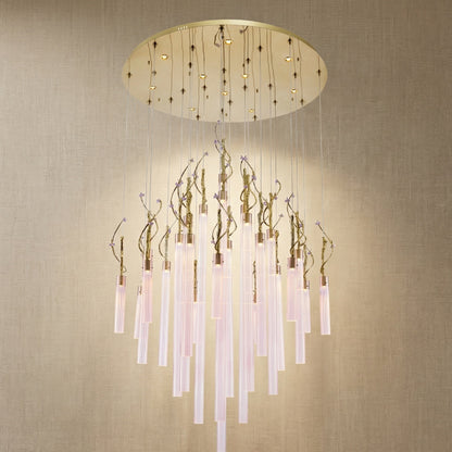 Modern Chandelier in gold