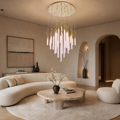 Modern Chandelier in a dining room