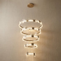 Modern Chandelier in champagne gold