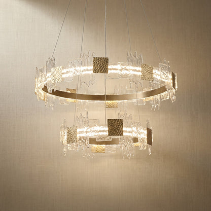 Gold Chandelier in champagne gold