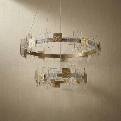 Contemporary Living Room Chandelier in a dining room
