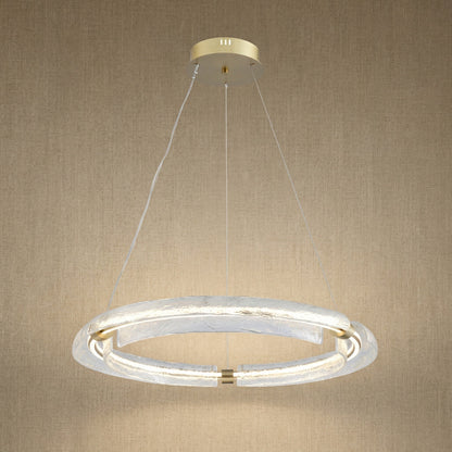 Glass Pendant Light in a living room