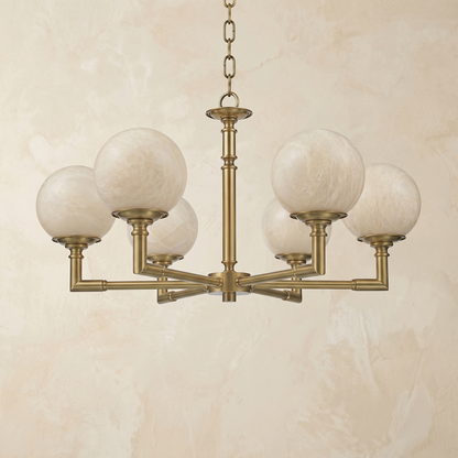 Brass Orb Classic Alabaster Pendant Light — D730 — mra-brass-orb-classic-91063-d730-dark