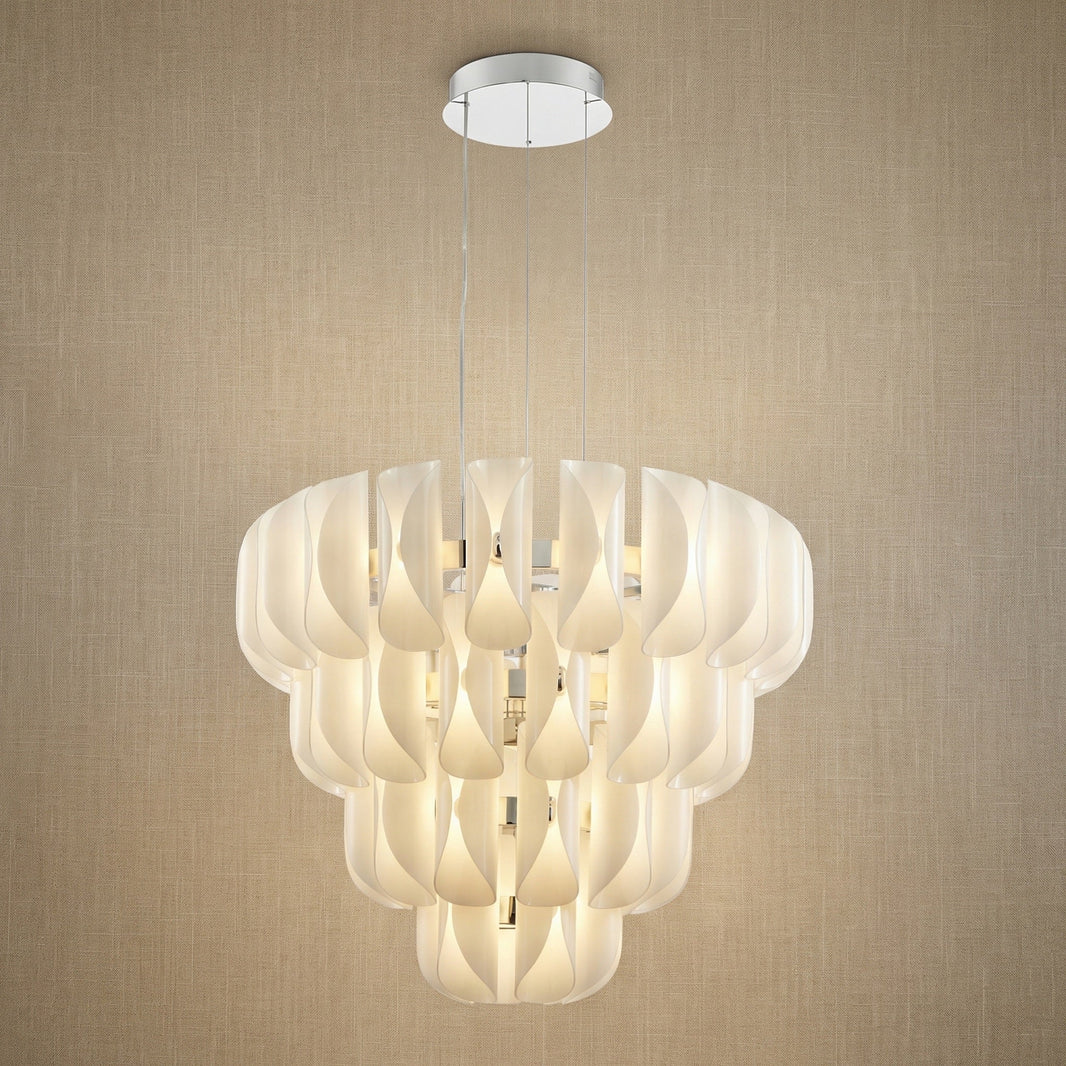 Tiered Chandelier in chrome
