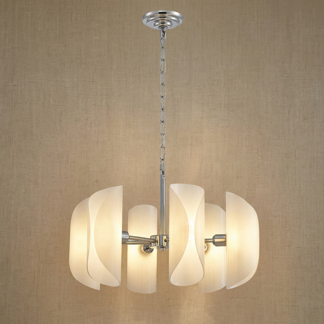 Pendant Light Fixtures Glass in chrome