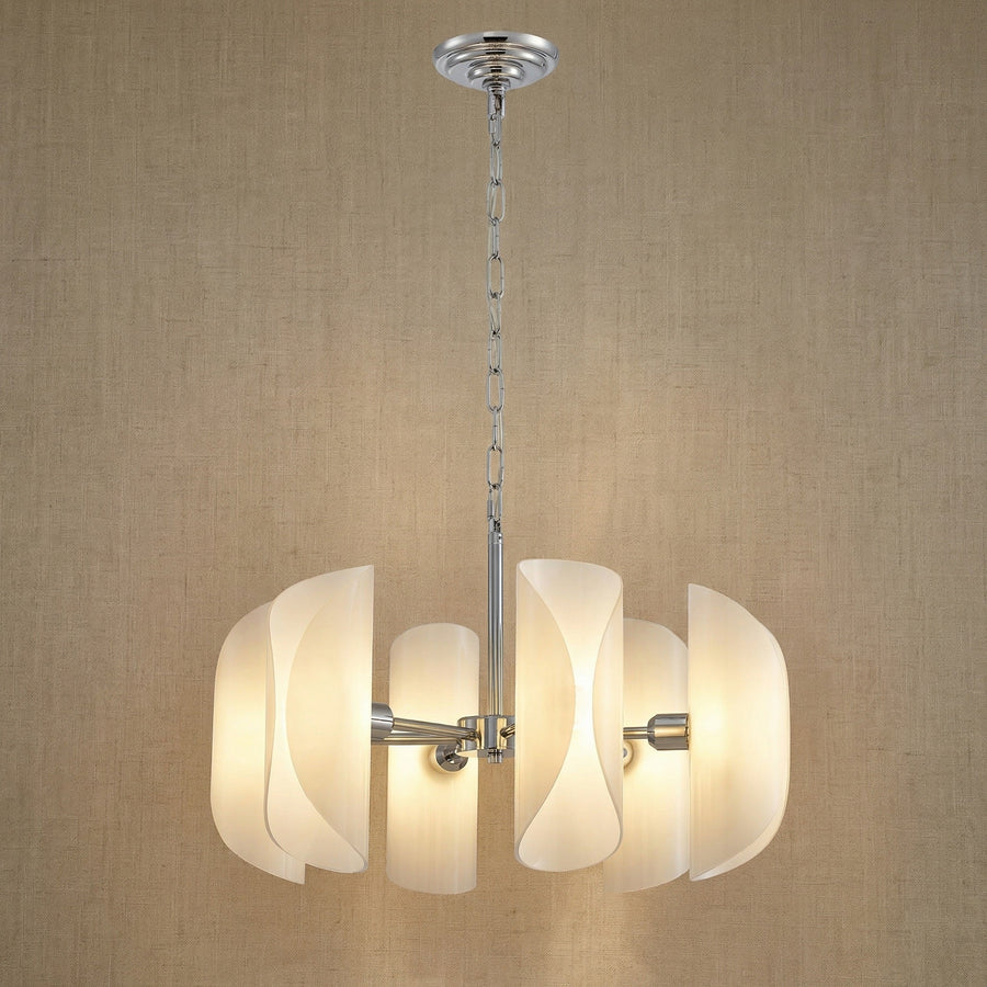 Pendant Light Fixtures Glass in chrome