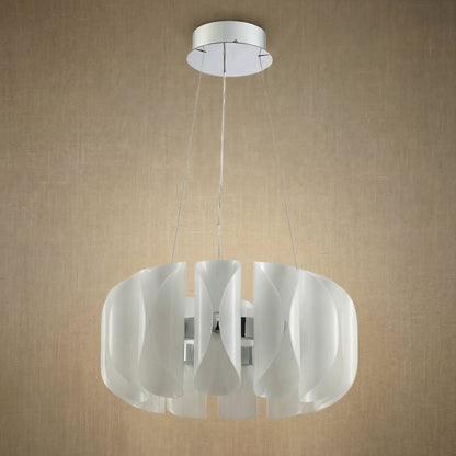 Detail of the handcrafted glass with chrome finish