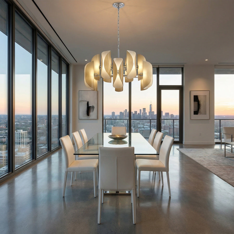 Living Room Chandelier Modern in a dining room