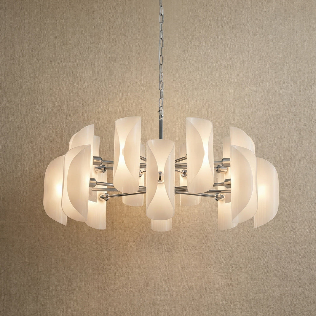 Glass Light Pendant in gold