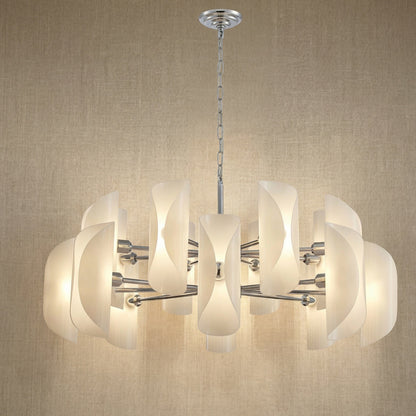 Glass Light Pendant in a foyer