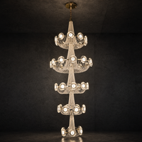Rococo Dream Modern Sculptural Ring Chandelier - main