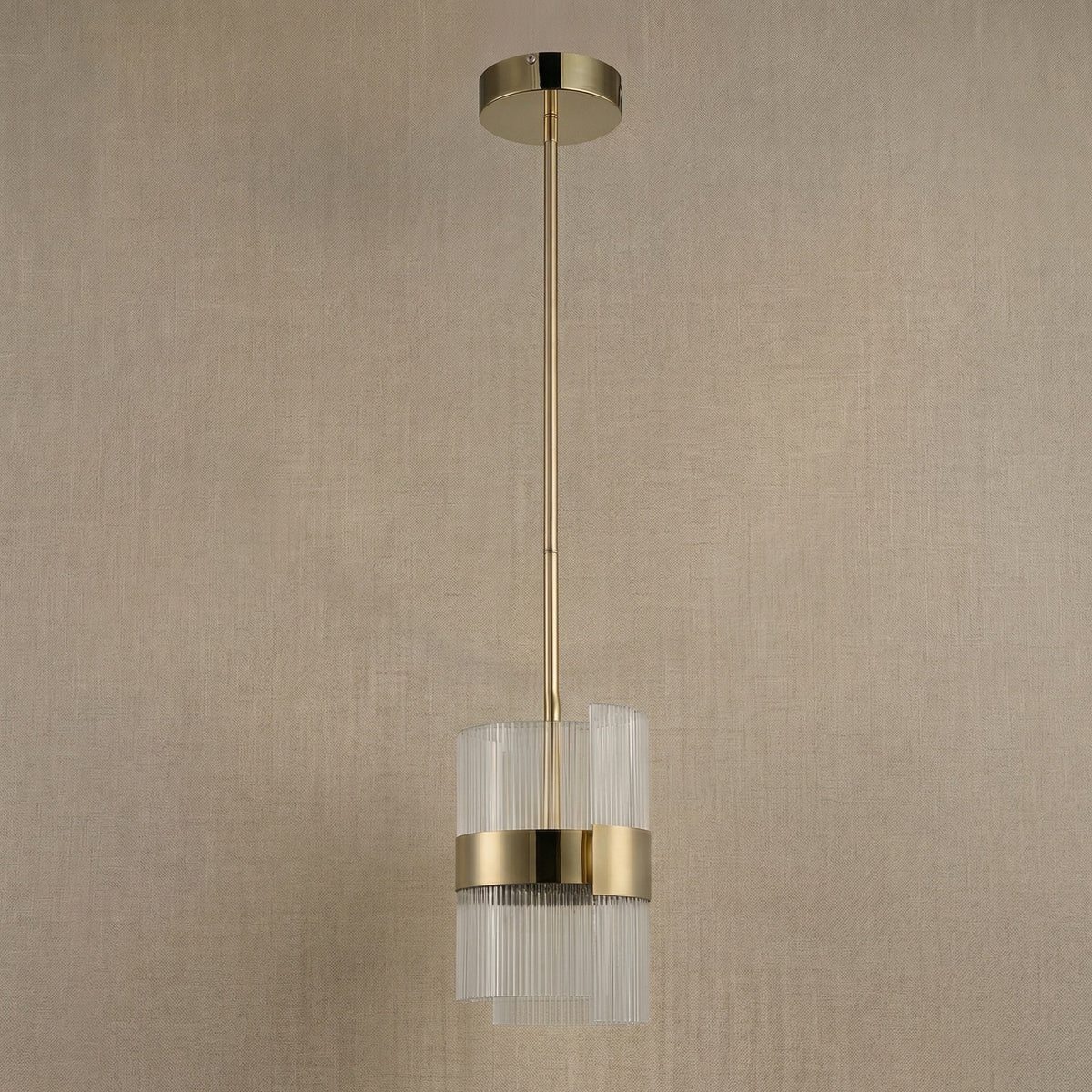 Ribbon Round Modern Chandelier - dark (3)
