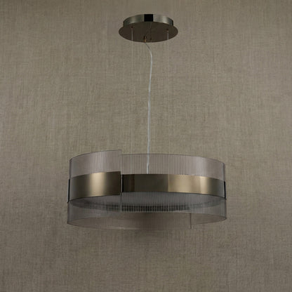 Ribbon Round Modern Chandelier - dark (4)