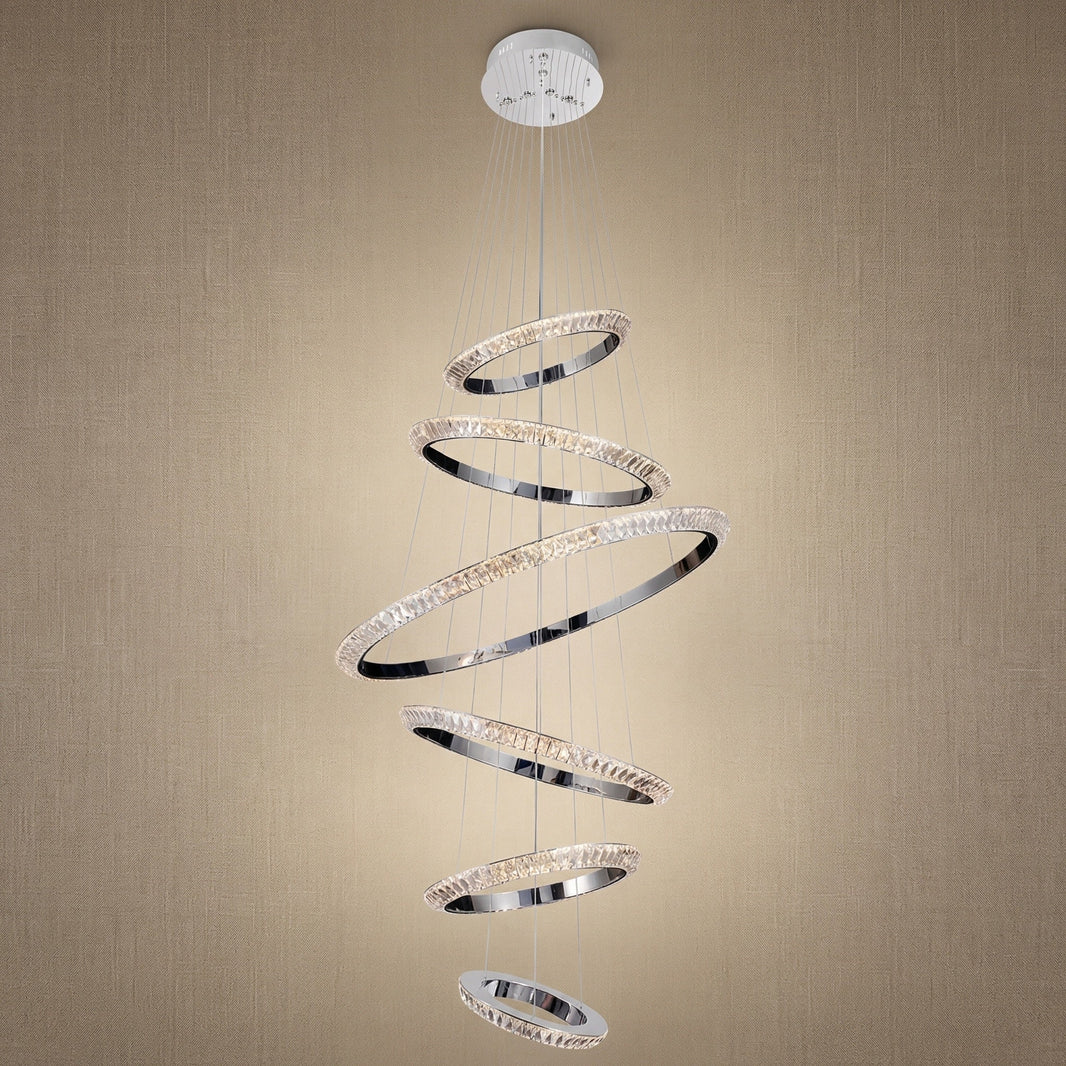 Bryant Crystal Cascading Chandelier 47.2"