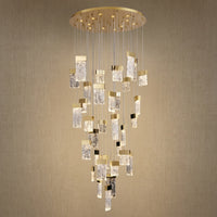 Knox Blown Glass Cascading Chandelier 31.5"