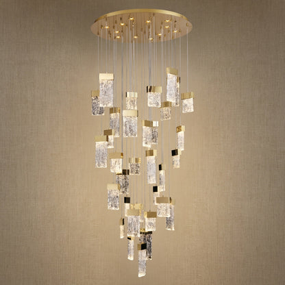 Knox Blown Glass Cascading Chandelier 31.5"