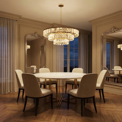 Selene Round Crystal Chandelier - scene 1 (4)