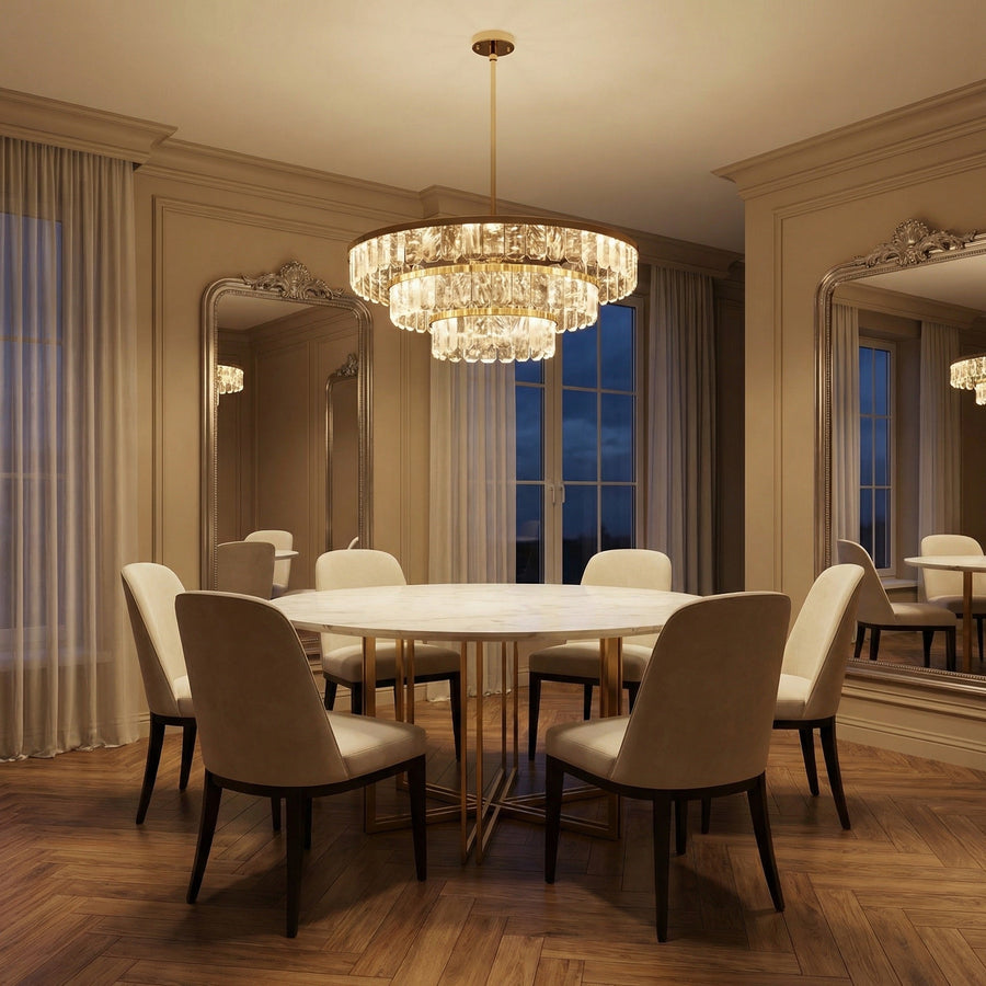 Selene Round Crystal Chandelier - scene 1 (4)