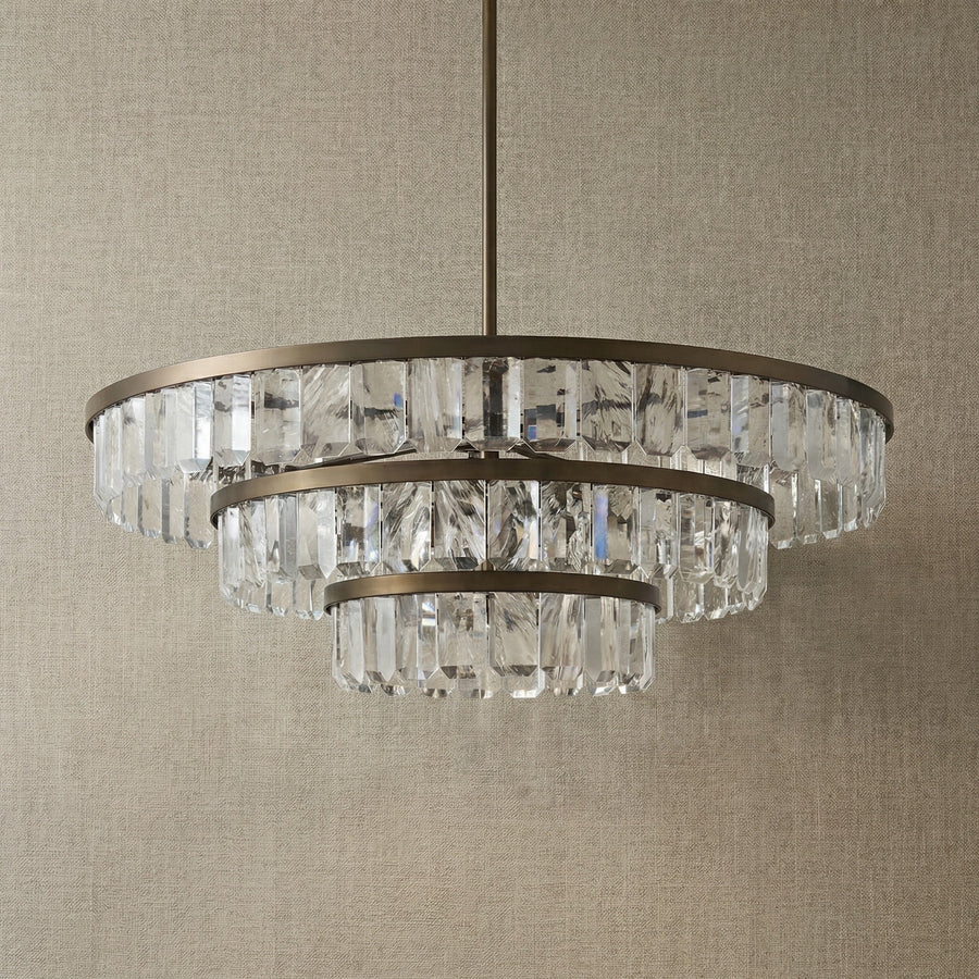Selene Round Crystal Chandelier - dark (3)