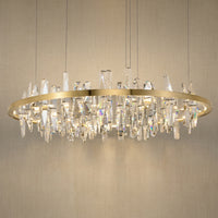 Nora Round Crystal Pendant Light