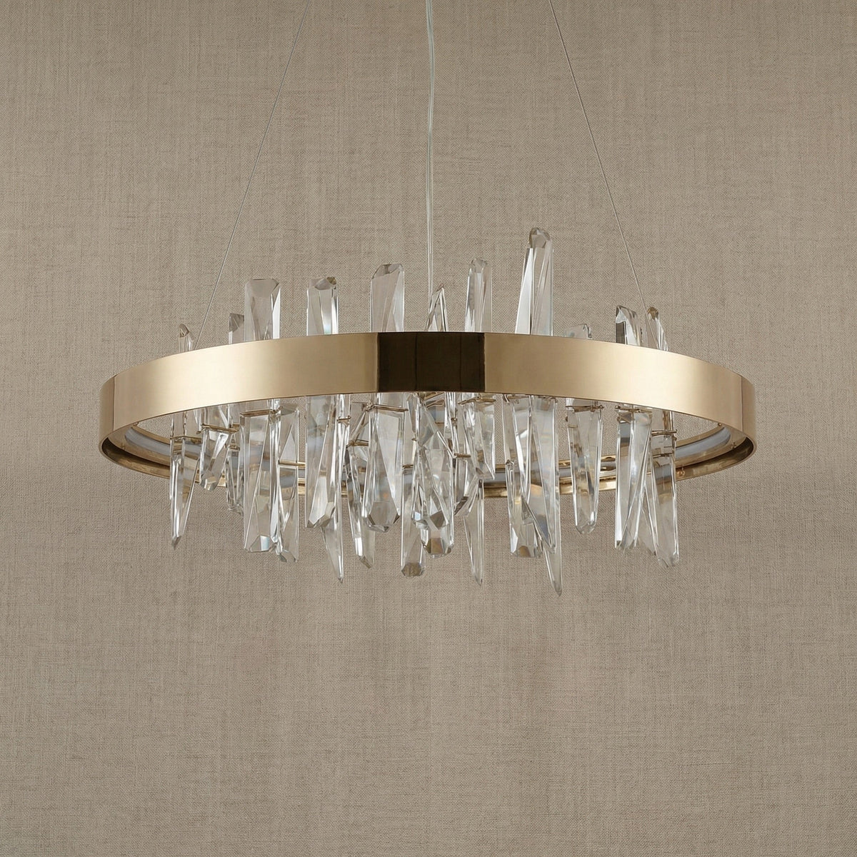 Nora Round Crystal Pendant Light - dark (2)